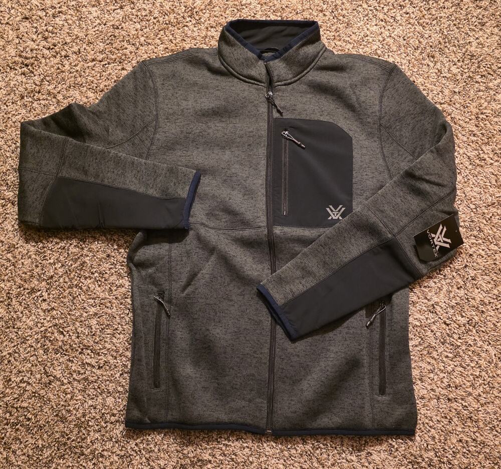Medium Men's Vortex Jacket Fleece Full Zip Up NWT